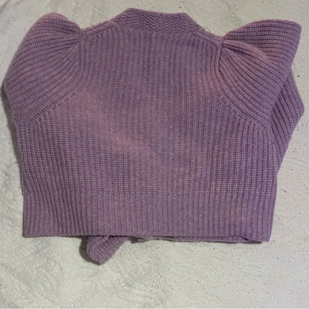 LoveShackFancy Lavender Cardigan Sweater - Picture 6 of 7